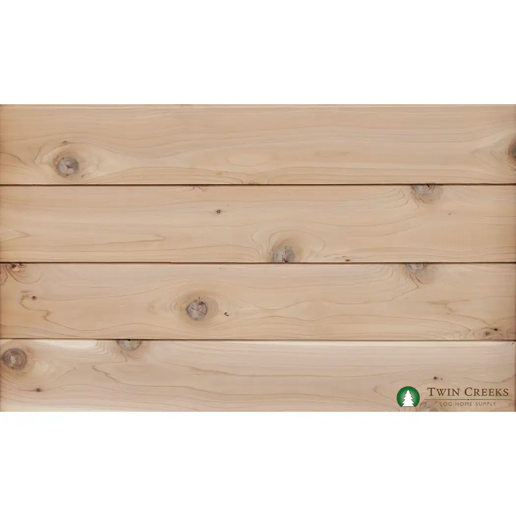 1x6 Western Red Cedar Shiplap Tongue and Groove - Smooth Side