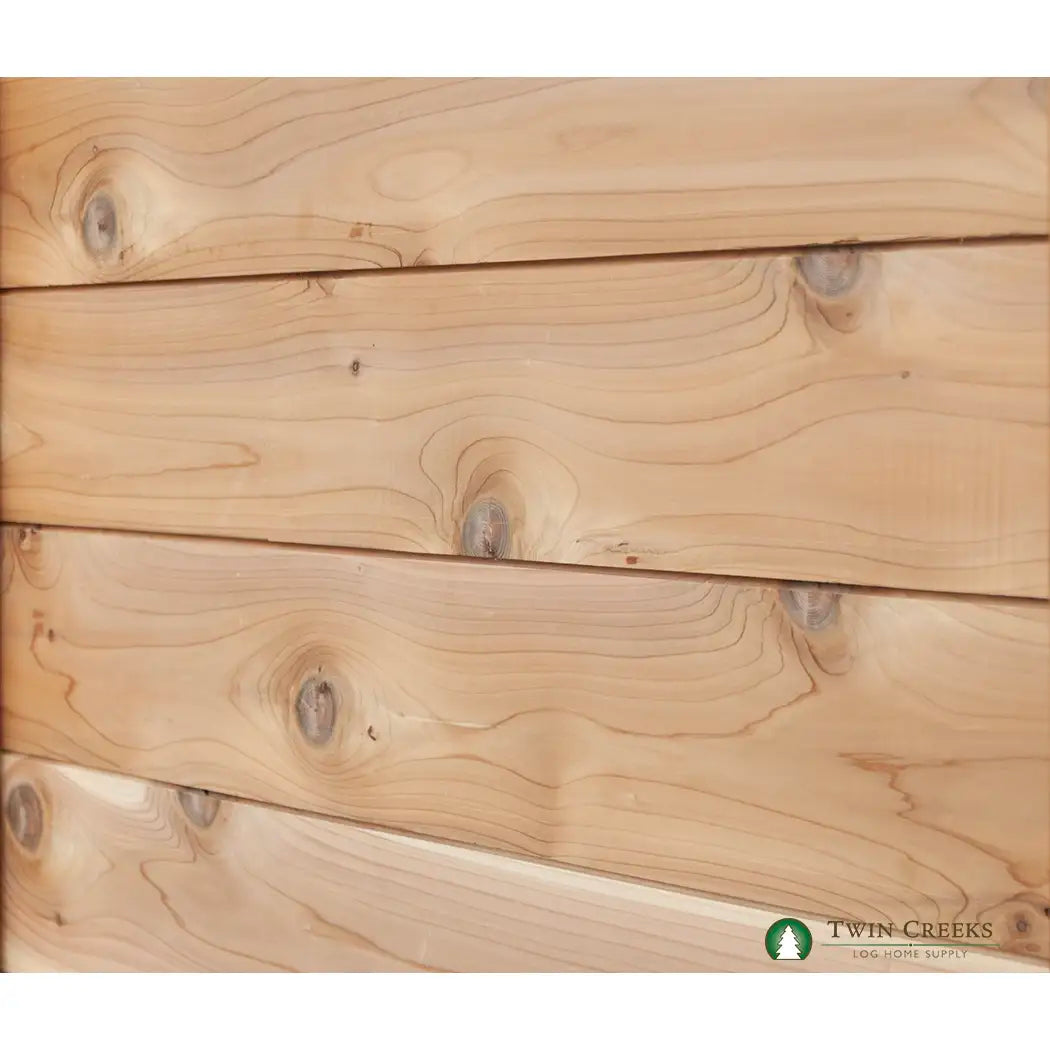 1x6 Western Red Cedar Shiplap Tongue and Groove - Angled Smooth