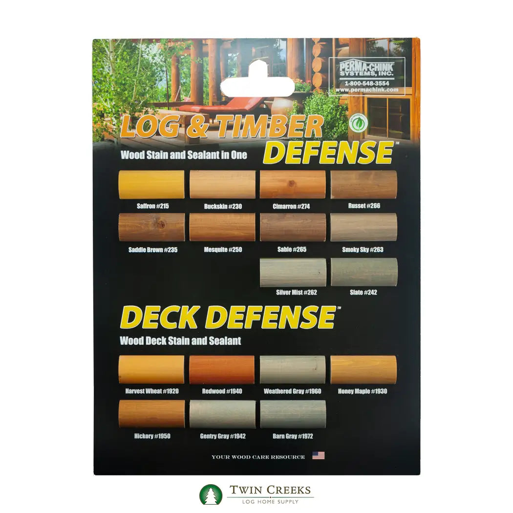 Log and Timber Defense Color Display Board 