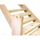 Mortise and Tenon White Pine Log Stairs