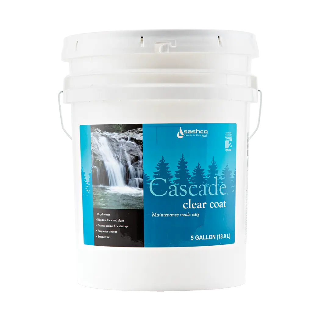 Sashco Cascade Clear Coat - 5 Gallon Pail