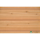 1x10 Western Red Cedar Channel Rustic Log Siding (Installed Horizontally)