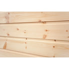 1x12 White Pine Smooth Face Chink Siding - Installed from Angle