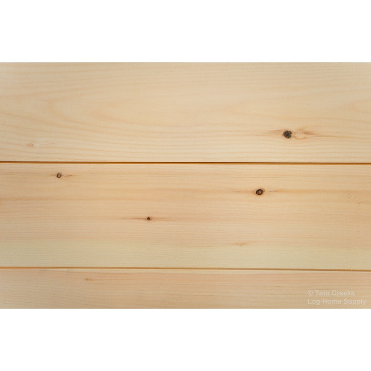 1x6 White Pine Shiplap Siding - Close-Up