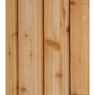 1x8 Western Red Cedar Channel Rustic Siding (Close Up of Vertically Installed Wall)