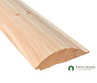 An Example of the Drawknifing Hewing Option on 3x10 "D" Log Siding