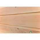 5/4x12 White Pine Chink Log Siding (Angled Closeup)