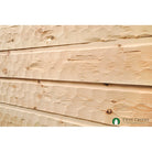 5/4x12 White Pine Chink Log Siding - Scallop Hewn (Installed)  