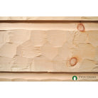 5/4x12 White Pine Chink Log Siding - Scallop Hewn (Installed)  