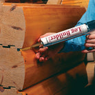 Log Builder Caulk - Applied to Milled Log Joint