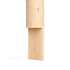 Northern White Cedar Hand Peeled Rail Post with Optional Flat Notch