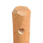 Single Drilled Northern White Cedar Hand Peeled Rail Post 