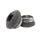 Osborn Abrasive Cup Brush (Left 6" - 80 Grit Brush) (Right 4" - 80 Grit Brush)