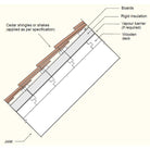 Roof Shake Installation with Tongue and Groove Decking Diagram